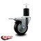Service Caster 3.5'' Black Poly Swivel 1-3/4'' Expanding Stem Caster Total Lock Brake SCC-EXTTL20S3514-PPUB-BLK-134 - alternate 4